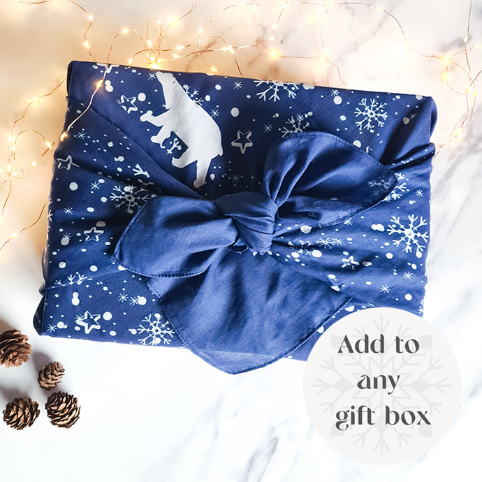 Christmas Furoshiki Wrap - A perfect addition to our eco-friendly gift boxes this Christmas