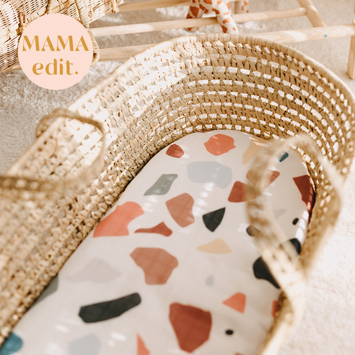 Terrazzo Swaddle Baby Blanket - Large Muslin - MAMA Edit