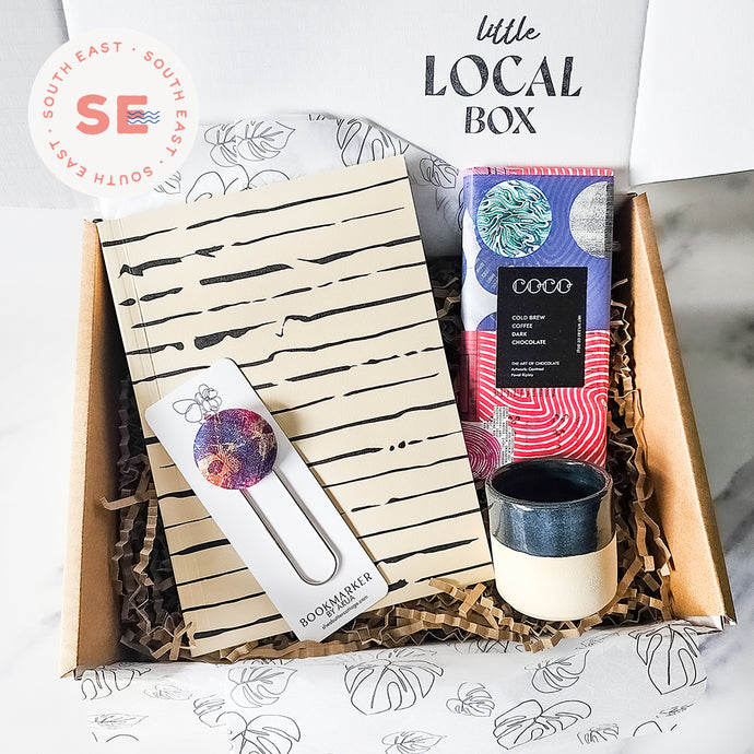Little Local Box - Locally sourced gifts by Matere, Coco Chocolatier, the Modern Pottery Shop and Shea Butter Cottage. South East & London Gift Box