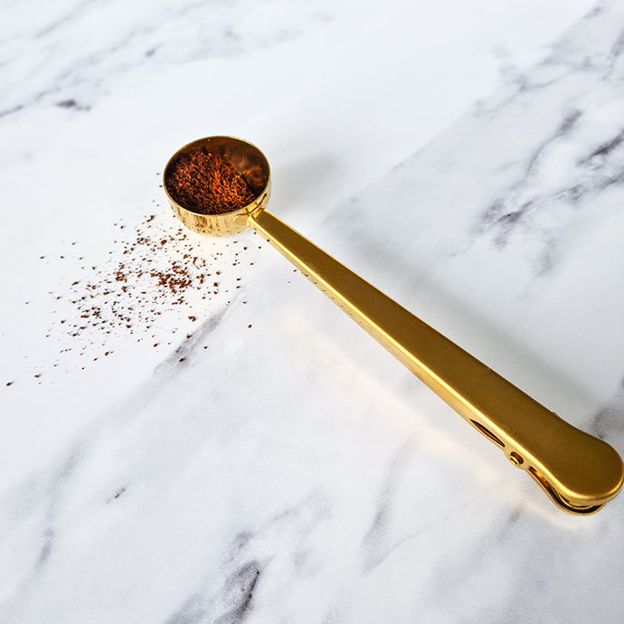 Green Island's Gold Coffee Scoop Spoon Clip