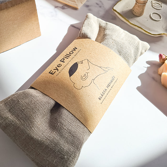 Blast Henriet - Linen and natural cotton eye pillow - yoga, savasana, hot & cold therapy. A perfect wellbeing gift